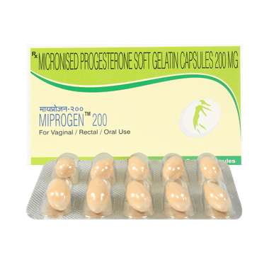 Miprogen 200 Soft Gelatin Capsule