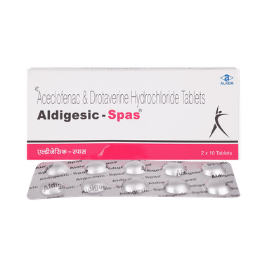 Aldigesic Spas 80mg/100mg Tablet
