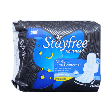 Stayfree Advanced All Night Ultra-Soft With Wings Pads XL