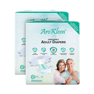Arokleen Disposable Adult Diaper (10 Each) Large