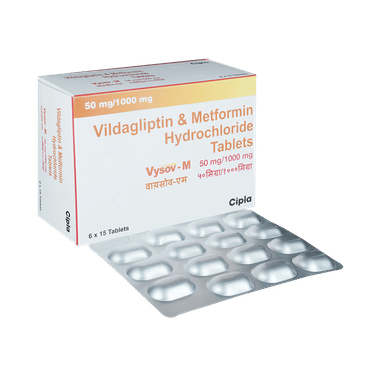 Vysov-M 50mg/1000mg Tablet