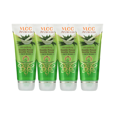 VLCC Skin Purifying Double Power Double Neem Face Wash (100ml Each)