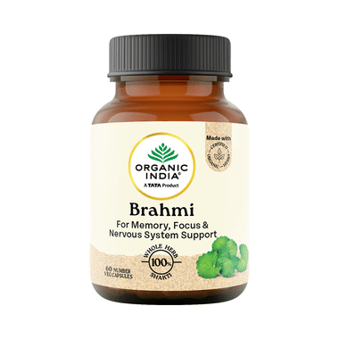 Organic India Brahmi Veg Capsule | Supports Brain Health