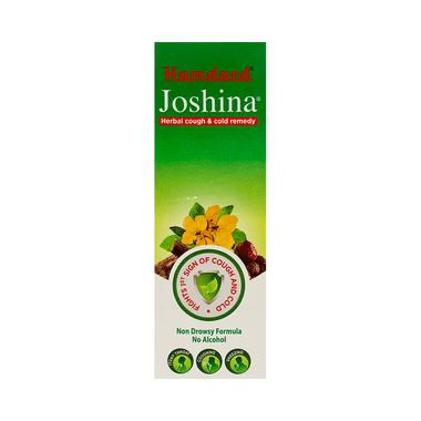 Hamdard Joshina Herbal Cough & Cold Syrup | Non-Drowsy Formula & No Alcohol