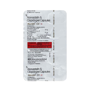 एटोर्सटिन सीवी 10mg/75mg कैप्सूल