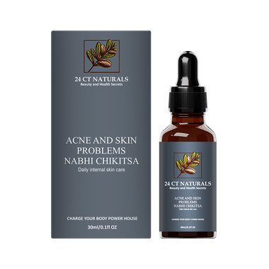 24 CT Naturals Acne And Skin Problems Nabhi Chikitsa Oil