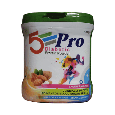 5 Pro Diabetic Protein Powder Badam