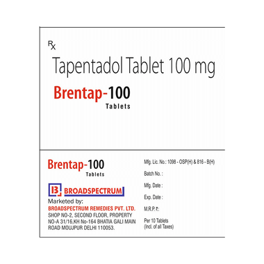 <span style='color:#626A7A'>Brentap 100 Tablet</span>