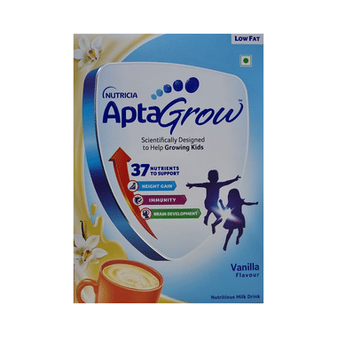 AptaGrow For Kids 3+ Years | Supports Growth, Immunity & Brain Development | Flavour Vanilla