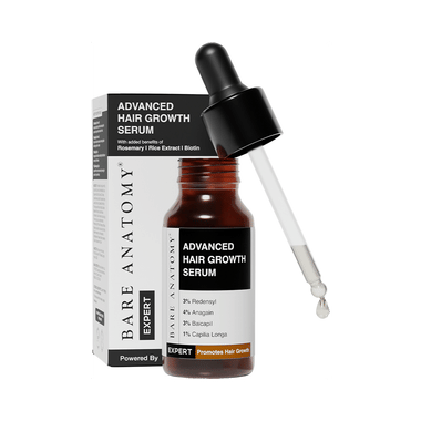 Bare Anatomy Advanced Hair Growth Serum | 3% Redensyl + 4% Anagain + 3% Baicapil & Rosemary