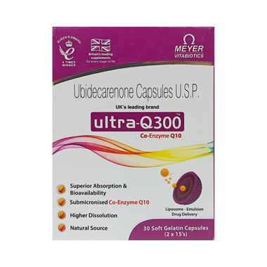 Ultra-Q CoQ10 300mg Soft Gelatin Capsule
