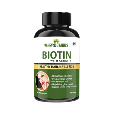 Varey Botanics Biotin With Keratin Capsule