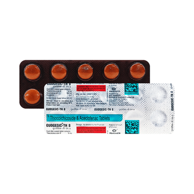 Gudgesic TH 100mg/8mg Tablet
