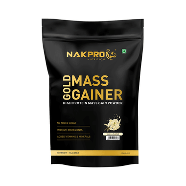 Nakpro Nutrition Gold Mass Gainer Powder Vanilla