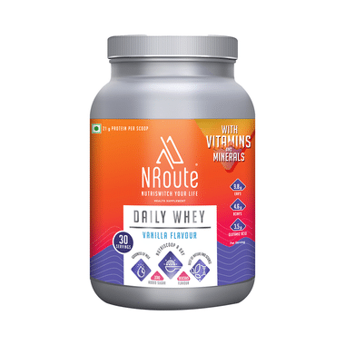 Nroute Daily Whey Protein Powder Vanilla