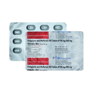 Vildader Met 500mg/50mg Tablet