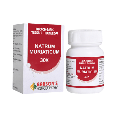 Bakson's Homoeopathy Natrum Muriaticum Biochemic Tablet 30X