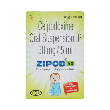 Zipod 50mg Dry Syrup