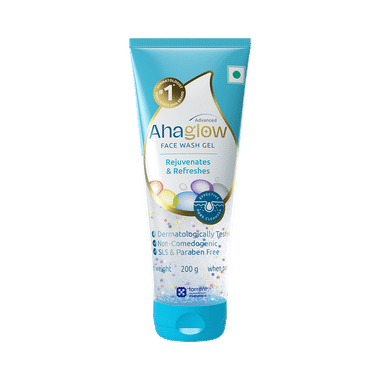 Ahaglow Advanced Skin Rejuvenating Face Wash | Effective Pore Cleanser | SLS & Paraben-Free Face Care Product