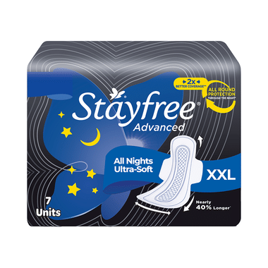 Stayfree Advanced All Night Ultra-Soft With Wings Pads XXL