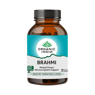 Organic India Brahmi Veg Capsule | Supports Brain Health