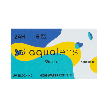 Aqualens 24H Contact Lens With High Water Content & UV Protection Optical Power -1.75 Transparent Spherical