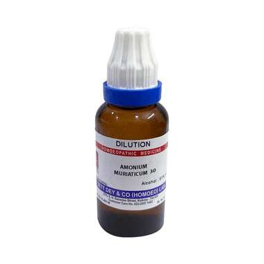 Sett Dey Amonium Muriaticum Dilution 30