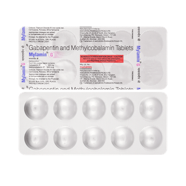 Mylamin G 300mg/500mcg Tablet