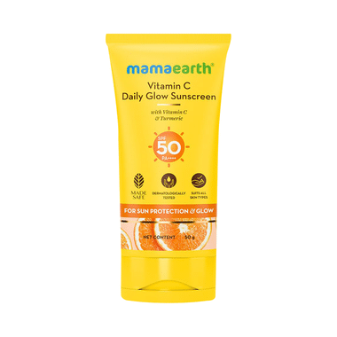 Mamaearth Vitamin C Daily Glow Sunscreen SPF 50 PA+++