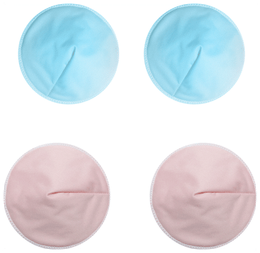 Ameda Contoured Washable Bamboo & Cotton Breast Pads, 8 Count (4 Pairs)