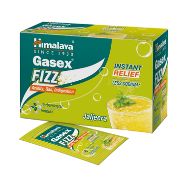 Himalaya Gasex Fizz | | Digestive Wellness| Provides Relief from Acidity & Gas (5gm Each) Jaljeera