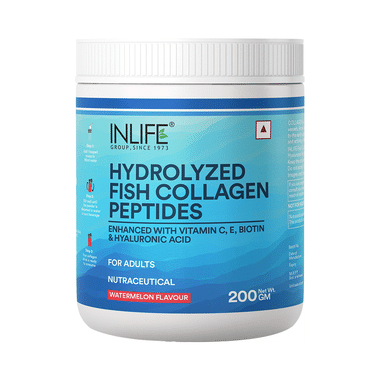 Inlife Japanese Marine Collagen Supplements| Fish Collagen Powder for Skin & Hair Watermelon