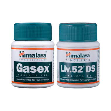 Himalaya Combo Pack Of Liv. 52 DS Tablet & Gasex Tablet