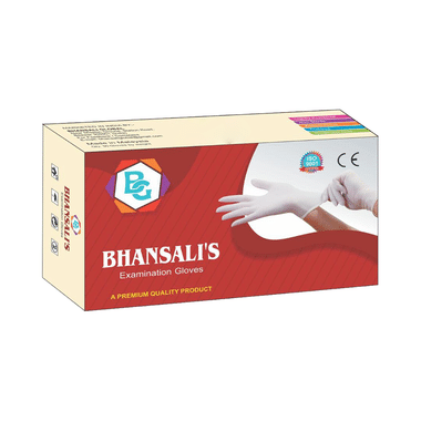 Bhansali Disposable Latex Examination Hand Glove Small