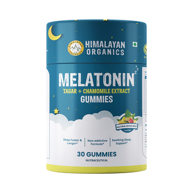 Himalayan Organics Melatonin 5mg Gummies with Tagar | Improves Sleep Quality