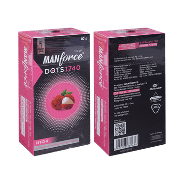 Manforce Dots 1740 Condom | Flavour Litchi