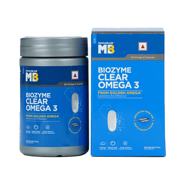 Muscleblaze Biozyme Clear Omega 3 Fish Oil 1250mg Capsule