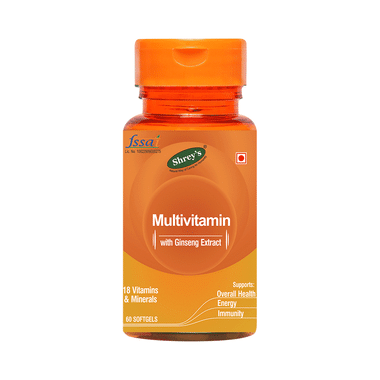 Shrey's Multivitamin With Ginseng Extract Softgel