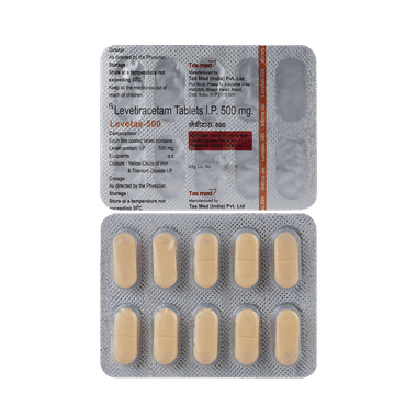 Levetas 500mg Tablet