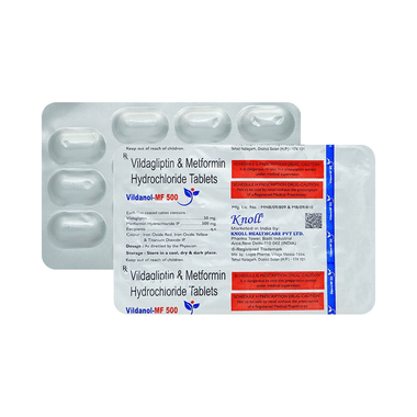 Vildanol MF 500mg/50mg Tablet
