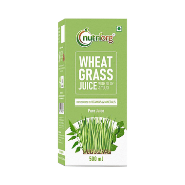 Nutriorg Wheat Grass Juice With Giloy & Tulsi