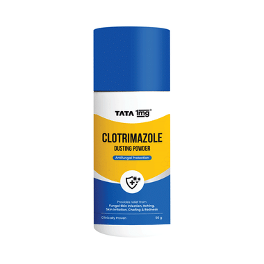 Tata 1mg Clotrimazole Dusting Powder For Sweat Rash, Itching, Skin Irritation, Chafing & Redness