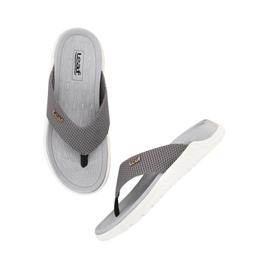 Leaf Ortho Diabetic Care Slippers with Cloud Cushion Tecnology for Better Bloof Flow Grey 10