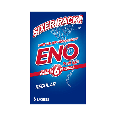 Eno Fruit Salt Sachet | Ayurvedic Acidity Relief Formula (5gm Each) | Flavour Regular