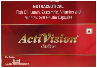 Activision Soft Gelatin Capsule with Fish Oil, Lutein, Zeaxanthin, Vitamins & Minerals