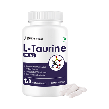 Biotrex Taurine 500mg Veg Capsule