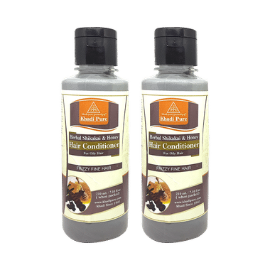 Khadi Pure Herbal Shikakai & Honey Hair Conditioner (210ml Each)