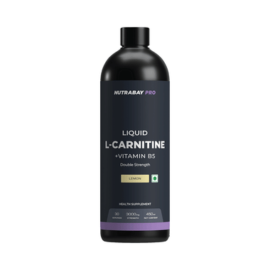 Nutrabay Pro Liquid L-Carnitine + Vitamin B5 Lemon