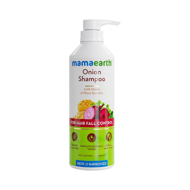 Mamaearth Onion Shampoo For Hair Fall & Hair Care | SLS & Paraben-Free | For All Hair Types