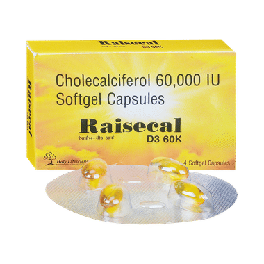 Raisecal D3 60K Softgel Capsule